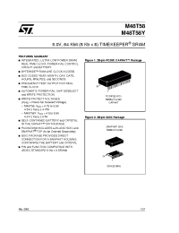 Datasheet M48T58-70MH1TR manufacturer STMicroelectronics
